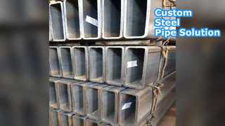 Tuyau d'acier gris noir personnalisé 600x600mm sans soudure